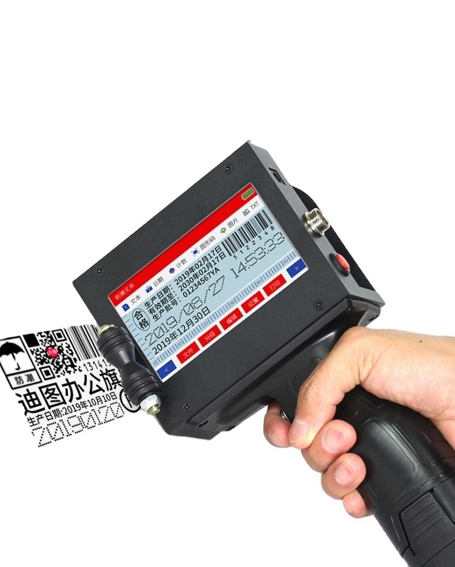25.4mm Impresora portátil de codificación por lotes Máquina de impresión de inyección de tinta portátil Impresora tipo pistola Impresora TIJ