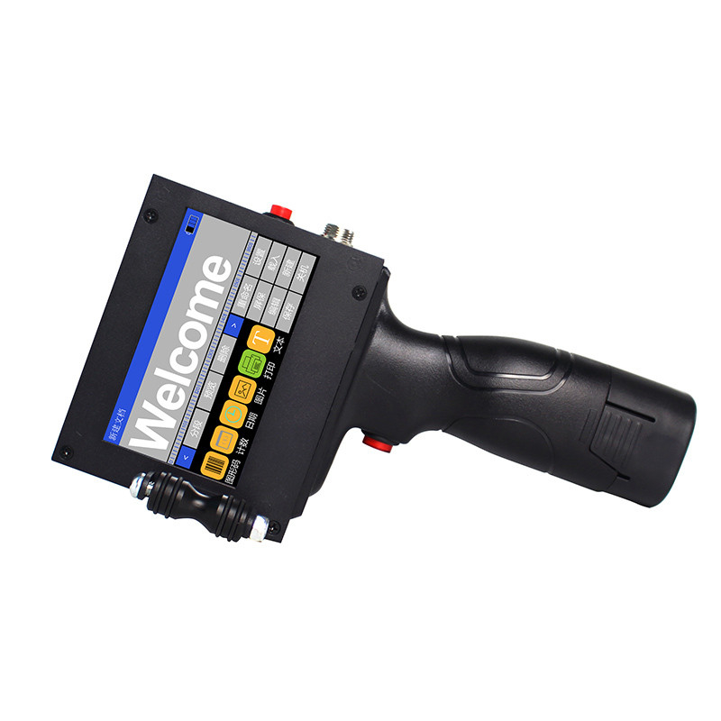 Impresora de inyección de tinta portátil Impresora de disolventes ecológicos para línea de montaje 1-12.7 mm Dimensión de impresión