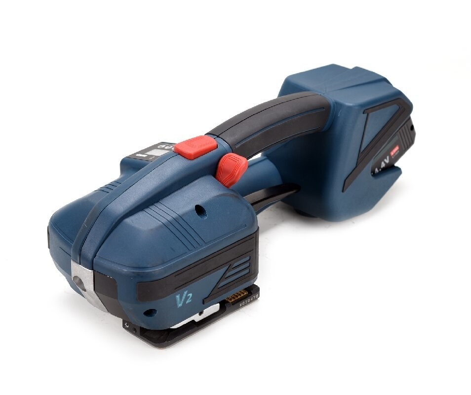 Máquina portátil de fijación de PET PP con batería recargable V2 para cinta de 13-16 mm