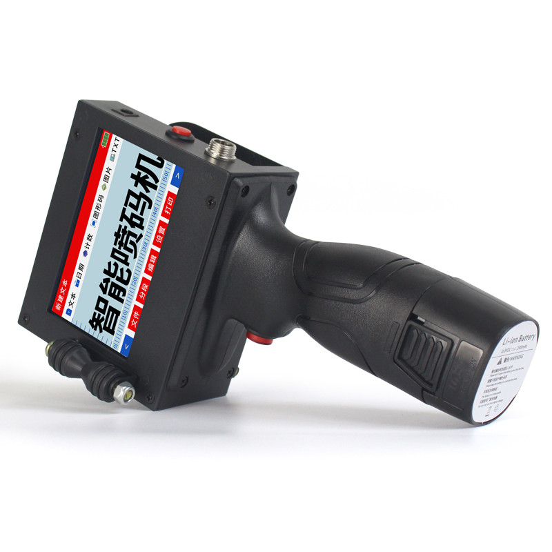 Impresora TIJ 600DPI Impresora de inyección de tinta de mano para máquina de codificación Distancia de impresión 2-5 mm