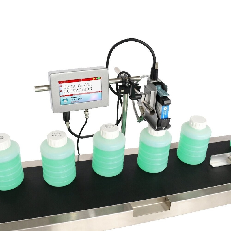 2-12.7mm Impresión Dimensión Industrial TIJ Impresora de inyección de tinta para botellas Bolsas de plástico Bolsas