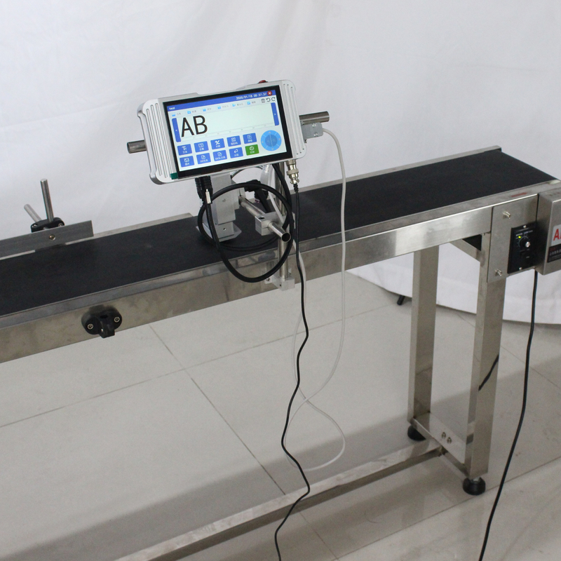 Tinta de secado rápido Más reciente Bolsa de plástico Madera de metal Código de barras de fecha QR Expiración Máquina de codificación TIJ