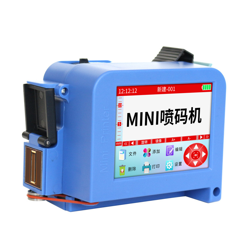 Mini 130 portátil portátil térmico TiJ de inyección de tinta codificador para papel plástico de madera vidrio metálico